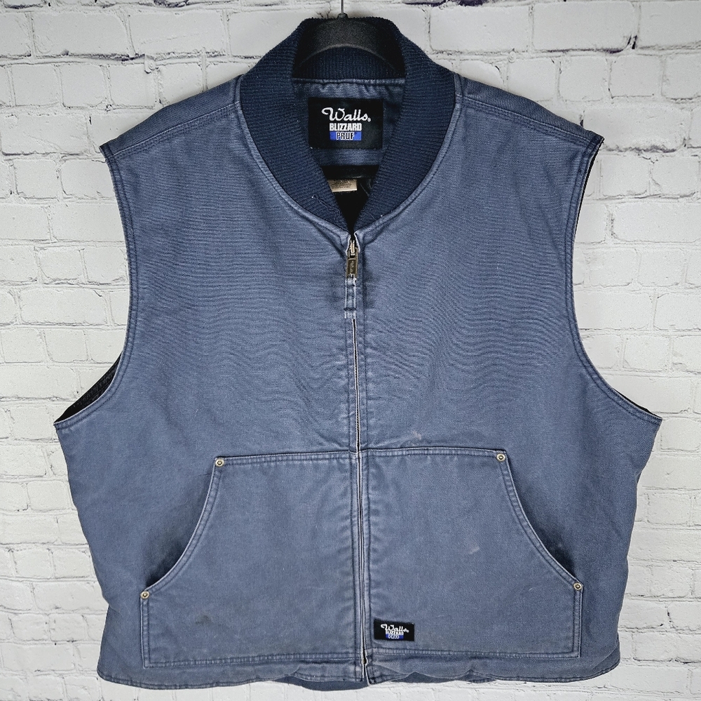 WALLS | Blizzard Pruf canvas full zip quilted interior insulated work vest